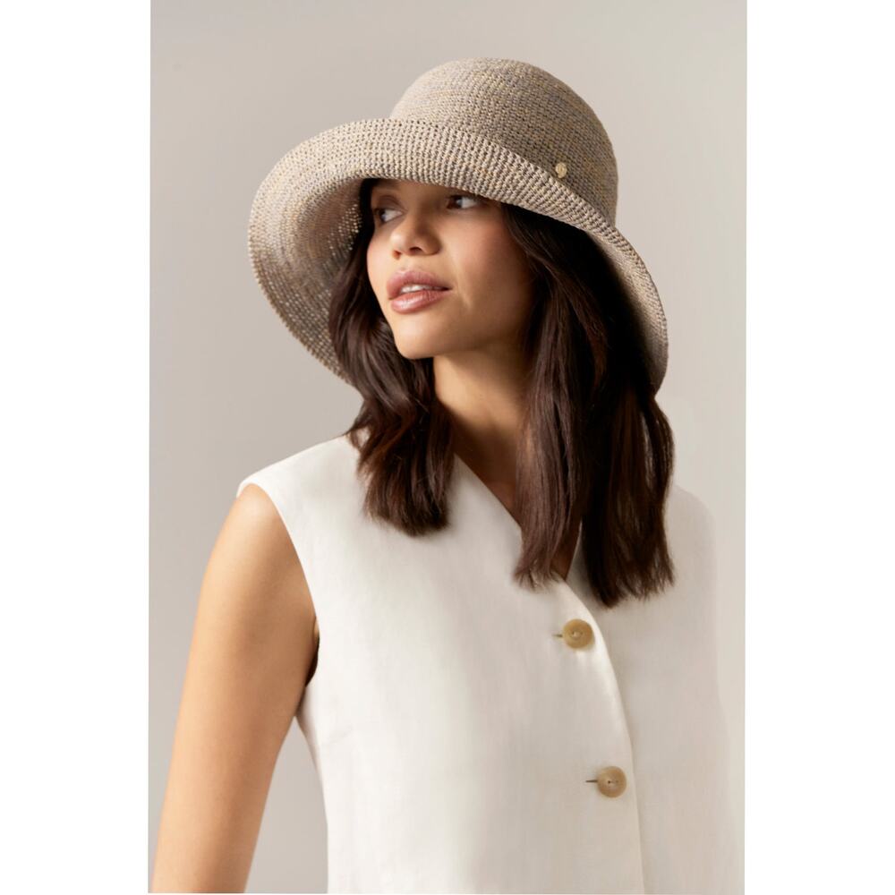 Helen Kaminski Villa 9 Raffia Hat Eclipse Melange